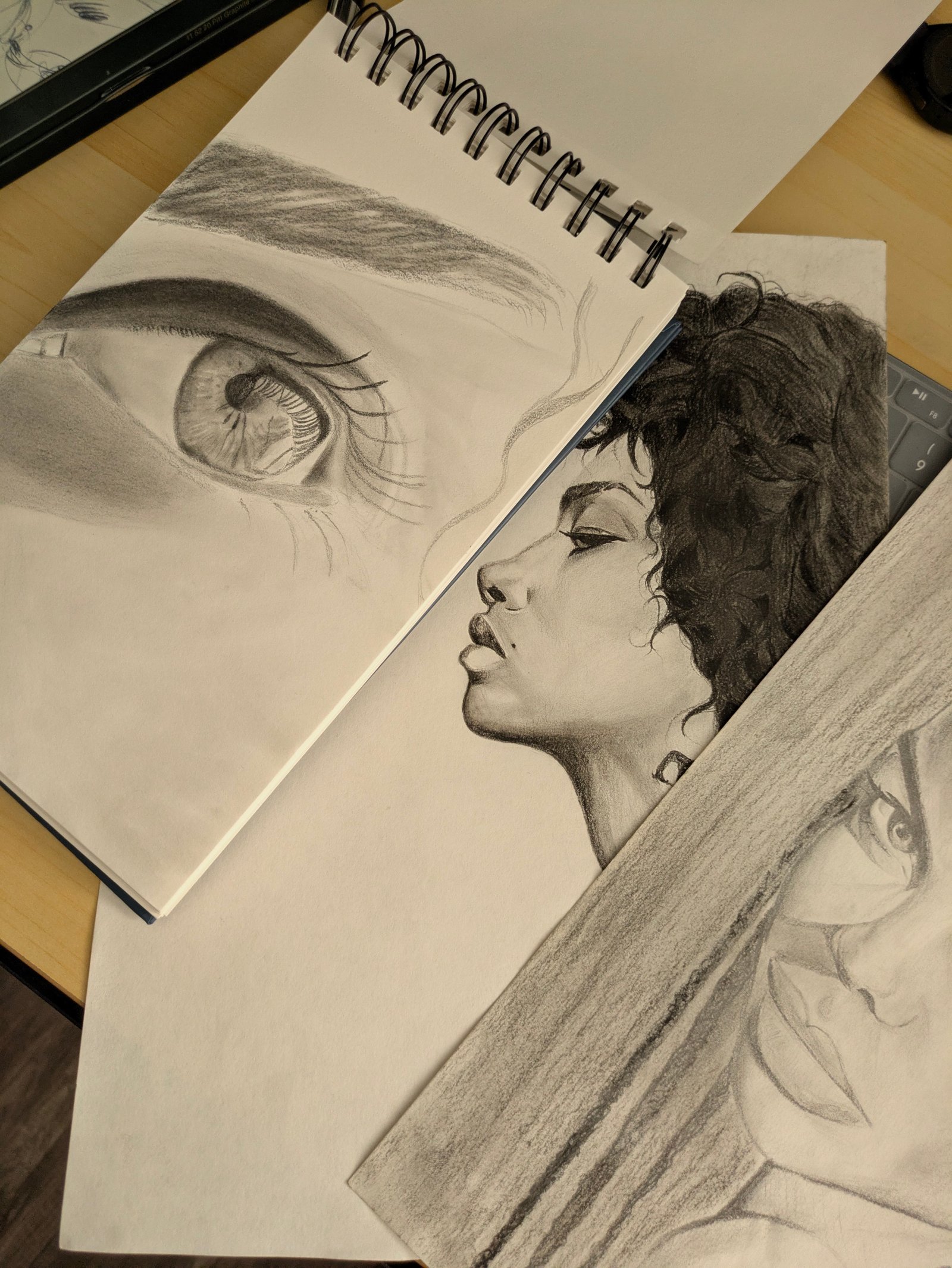 Featured graphite portrait by Olsen Denis
